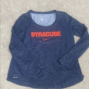 Nike Syracuse Navy Long Sleeve Shirt